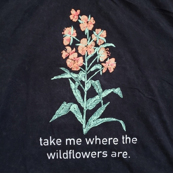 Love Peace & Lazy Days Wildflower oversized short sleeve - Picture 3 of 5